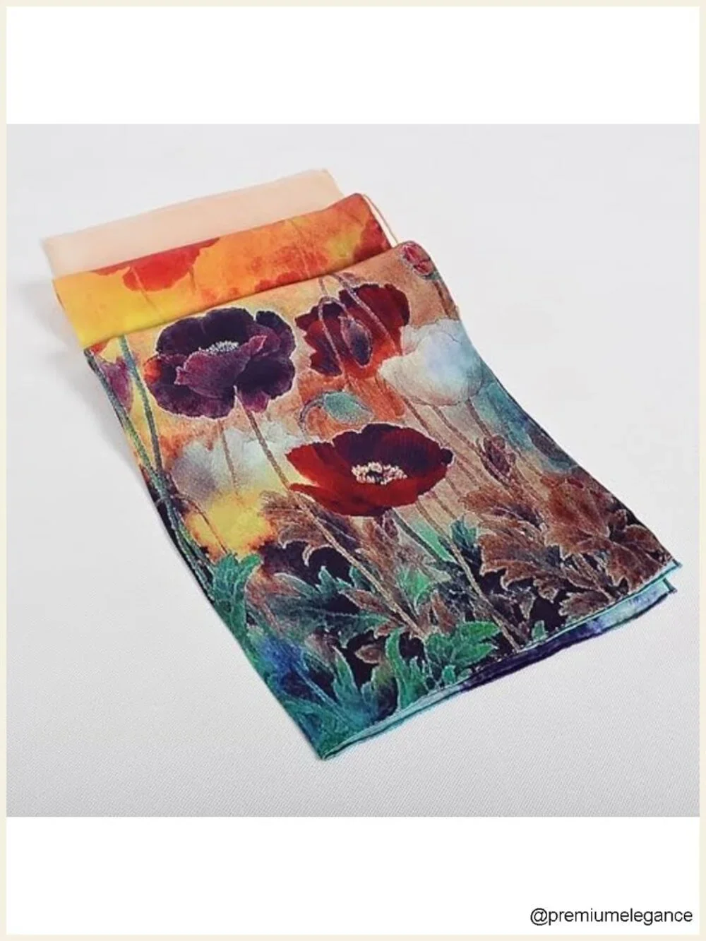 100% Mulberry Silk Scarf Wrap Shawl 67x20 Lightweight